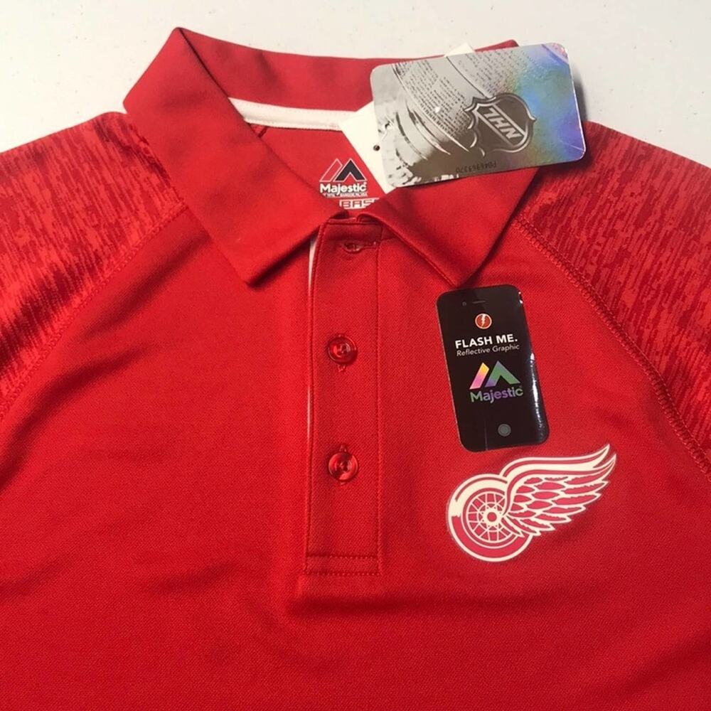 NHL DETROIT RED WINGS Men's Small Polo / Golf Shirt
